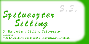 szilveszter silling business card